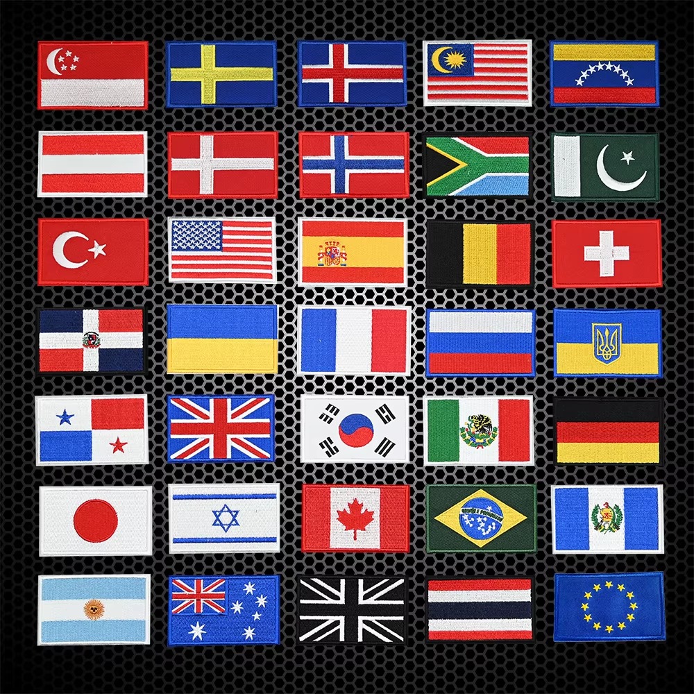 Embroidery In Australia - Вышитые нашивки-флаги США, Великобритании, Канады, Австралии,