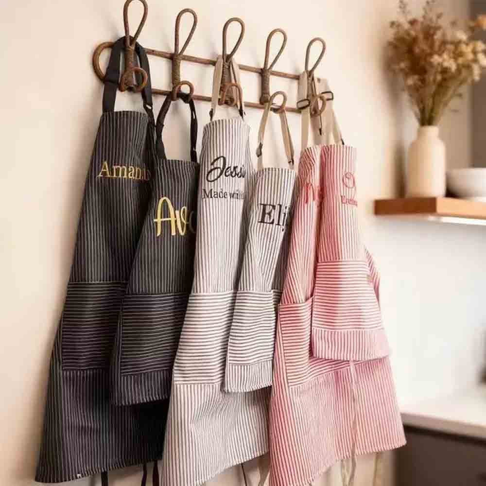 Embroidery Name Designs - Фартук с вышитым именем на заказ,