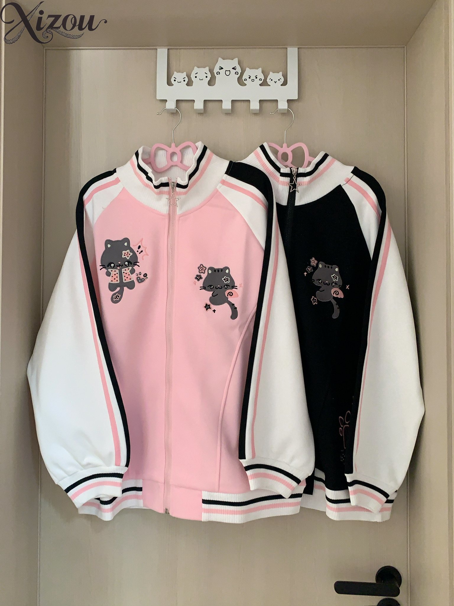 Embroidery Zip Up Hoodie - Милый худи с вышивкой в стиле