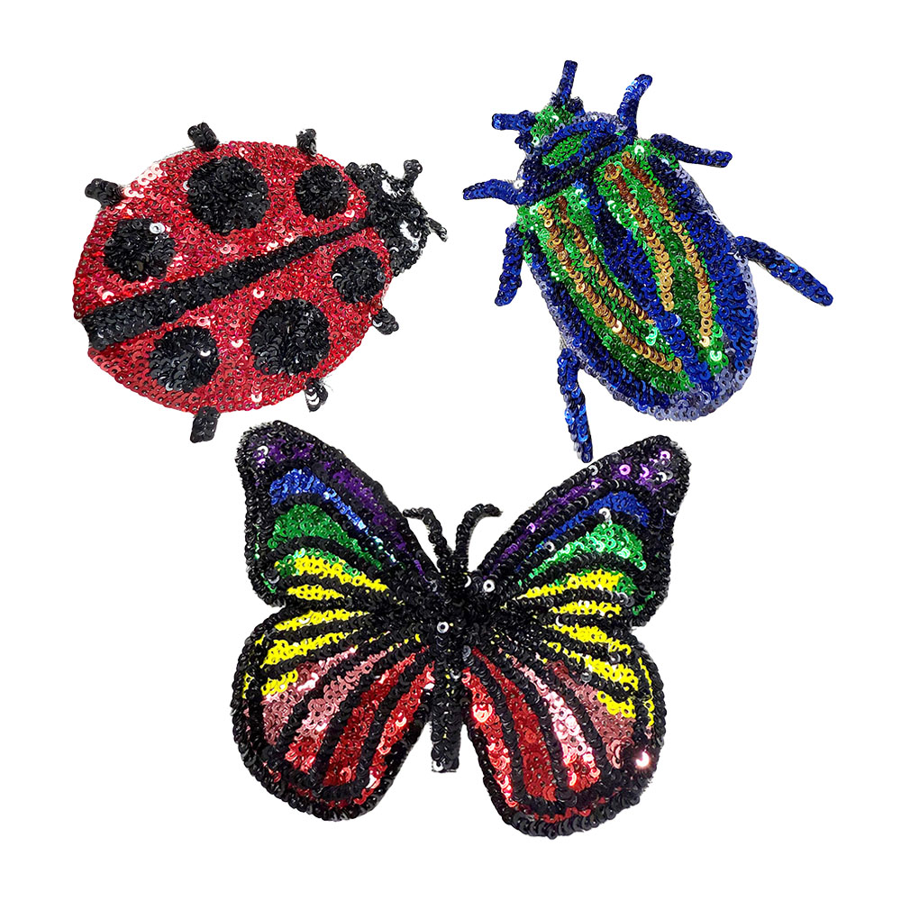 Embroidery Lady Bug - Цельная нашивка с вышивкой в виде