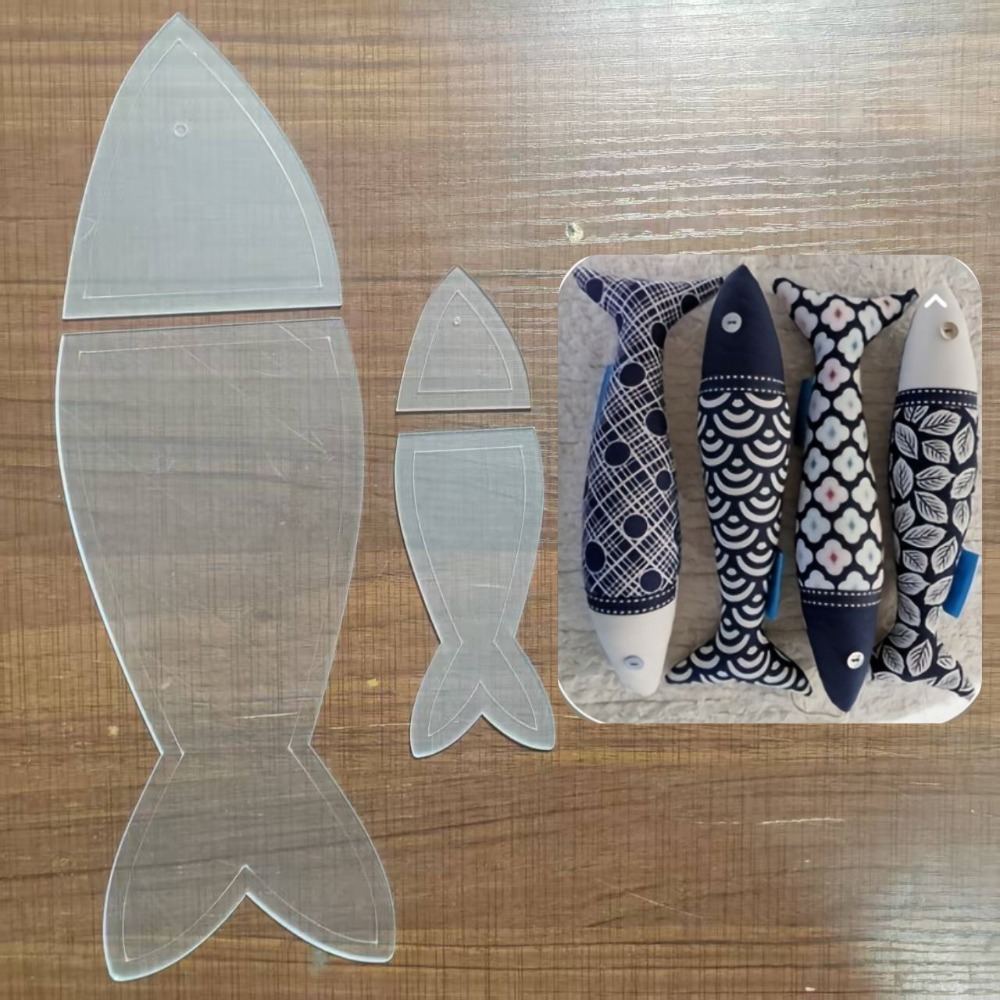 Embroidery Fish - Набор акриловых шаблонов для квилтинга и