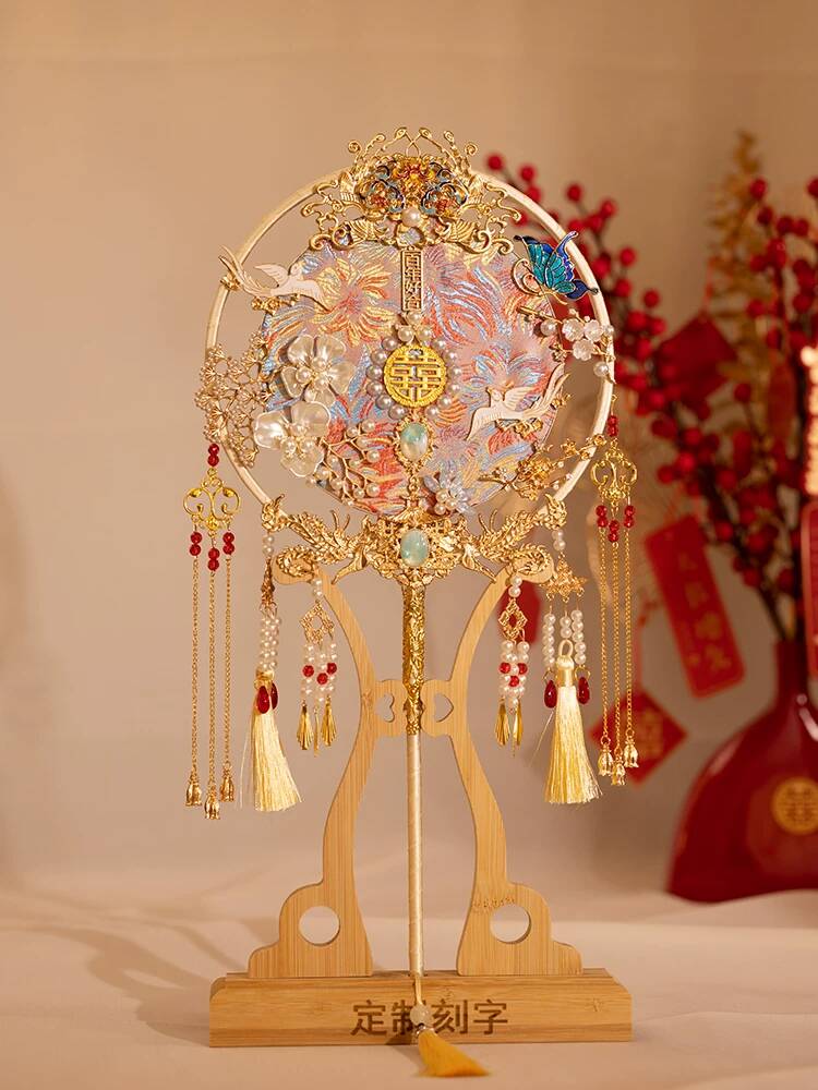 Embroidery Kit Set - Набор для самостоятельного изготовления круглого веера