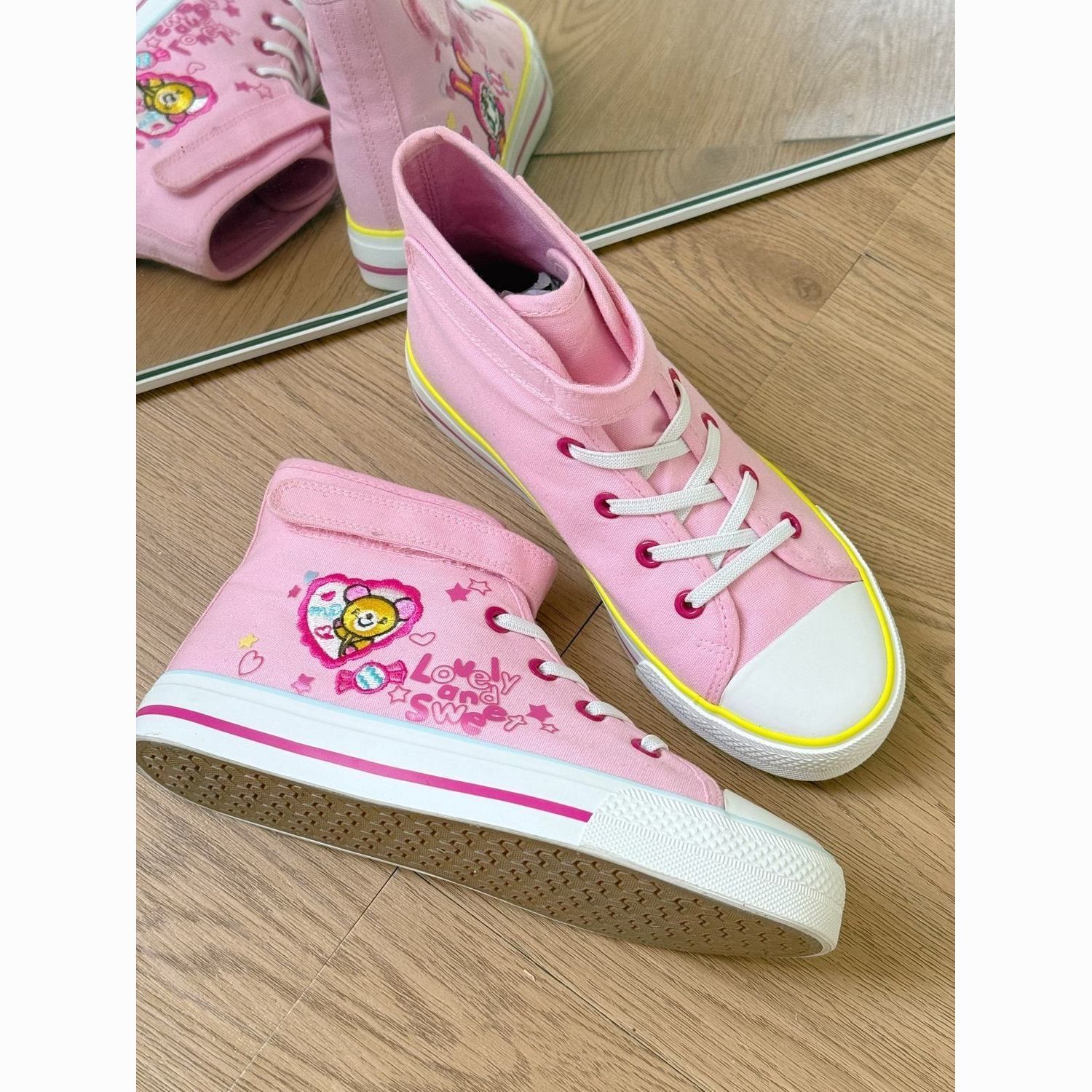 Embroidery Shoes - Новые весенне-осенние универсальные высокие кеды для