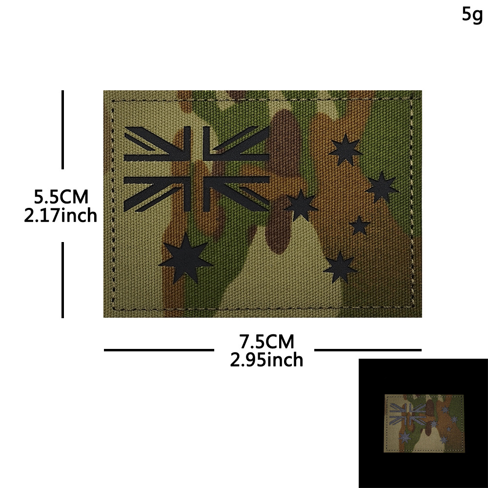 Embroidery In Australia - Многоцветные наклейки с флагами Австралии, светоотражающие