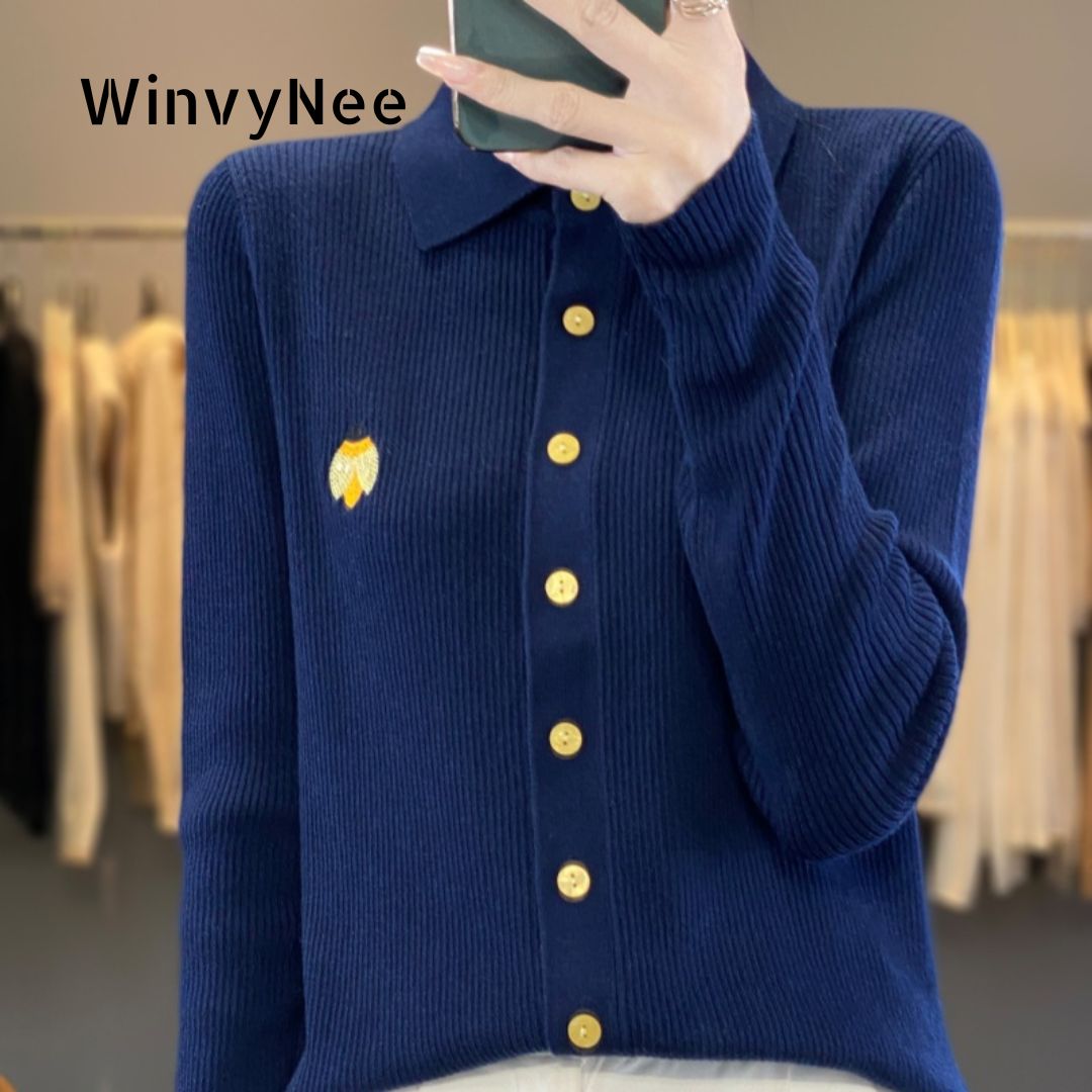 Embroidery Lady Bug - Женская одежда WinvyNee: Весенний кардиган с