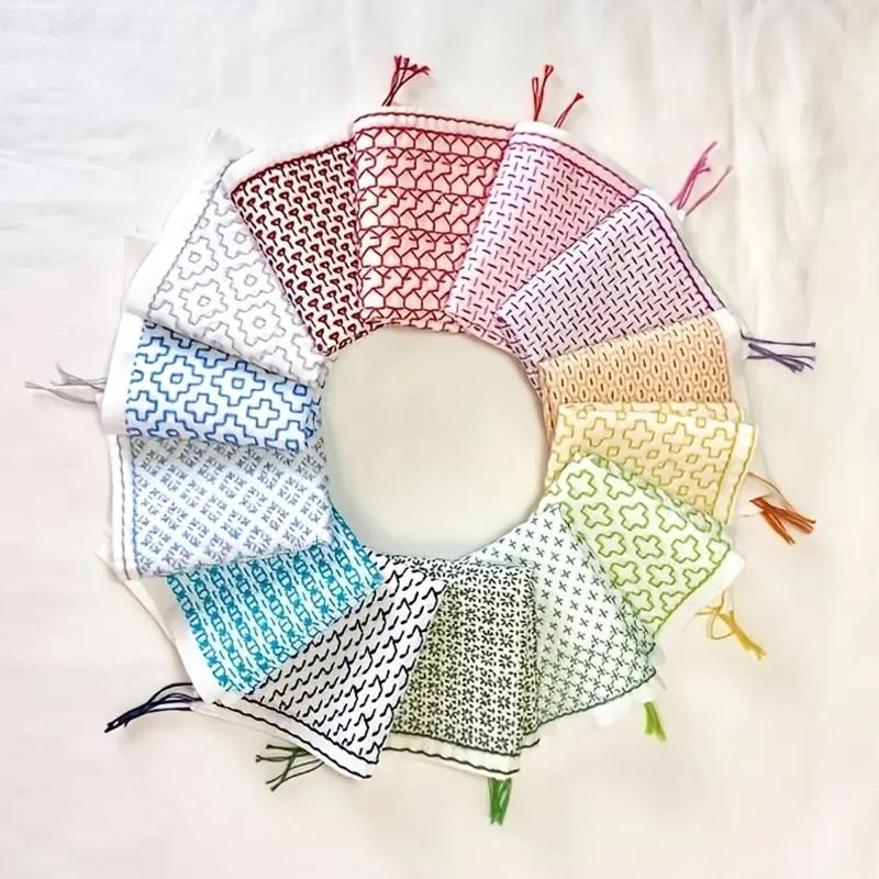 Embroidery Kit Set - 9/32 шт., нитки и иглы, джинсовая