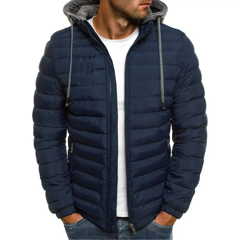 Мужская хлопковая парка 2026 г – обзор и цена Embroidery Zip Up Hoodie