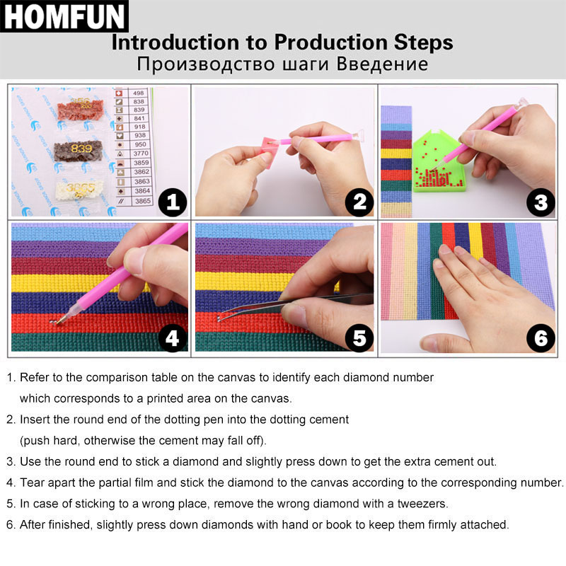 Алмазная живопись HOMFUN A0164 – обзор и цена Embroidery Fish