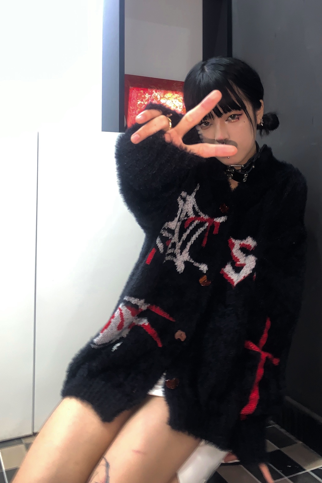 Модный женский свитер Y2k, одн – обзор и цена Embroidery Gothic