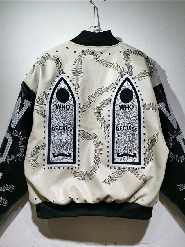 Куртка из искусственной кожи в – обзор и цена Embroidery Gothic