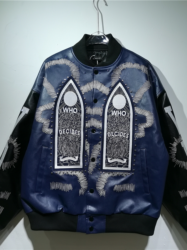 Куртка из искусственной кожи в – обзор и цена Embroidery Gothic