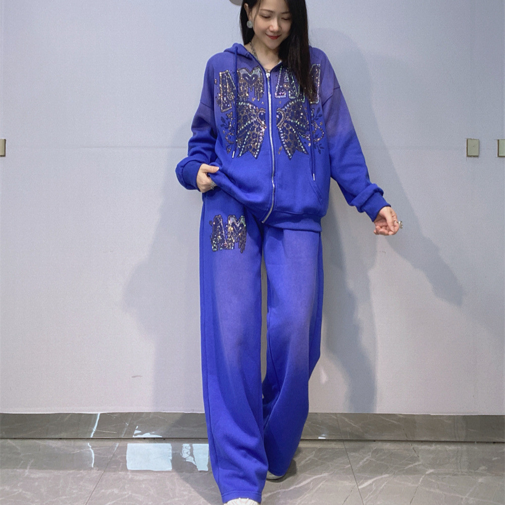 Модный осенне-зимний женский к – обзор и цена Embroidery Zip Up Hoodie