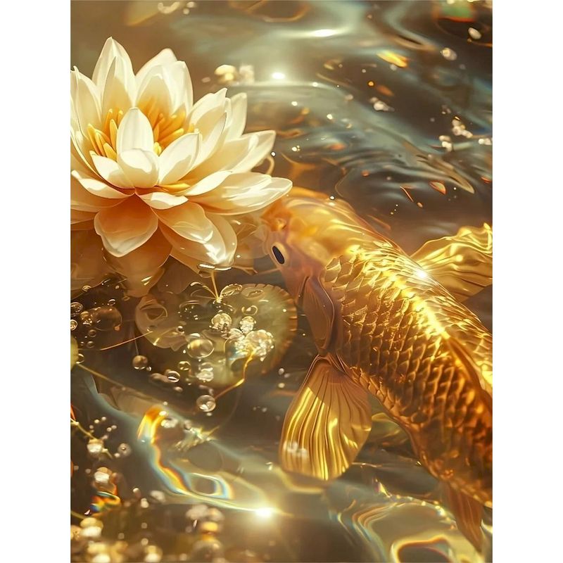SDOYUNO алмазная живопись кои  – обзор и цена Embroidery Fish