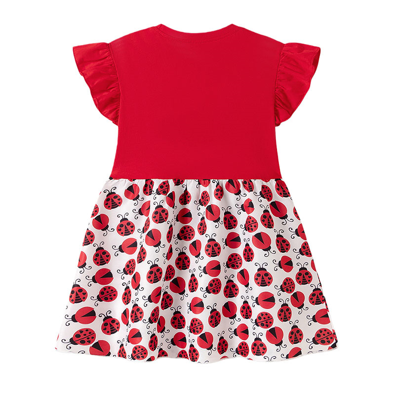 Платья для девочек с короткими – обзор и цена Embroidery Lady Bug