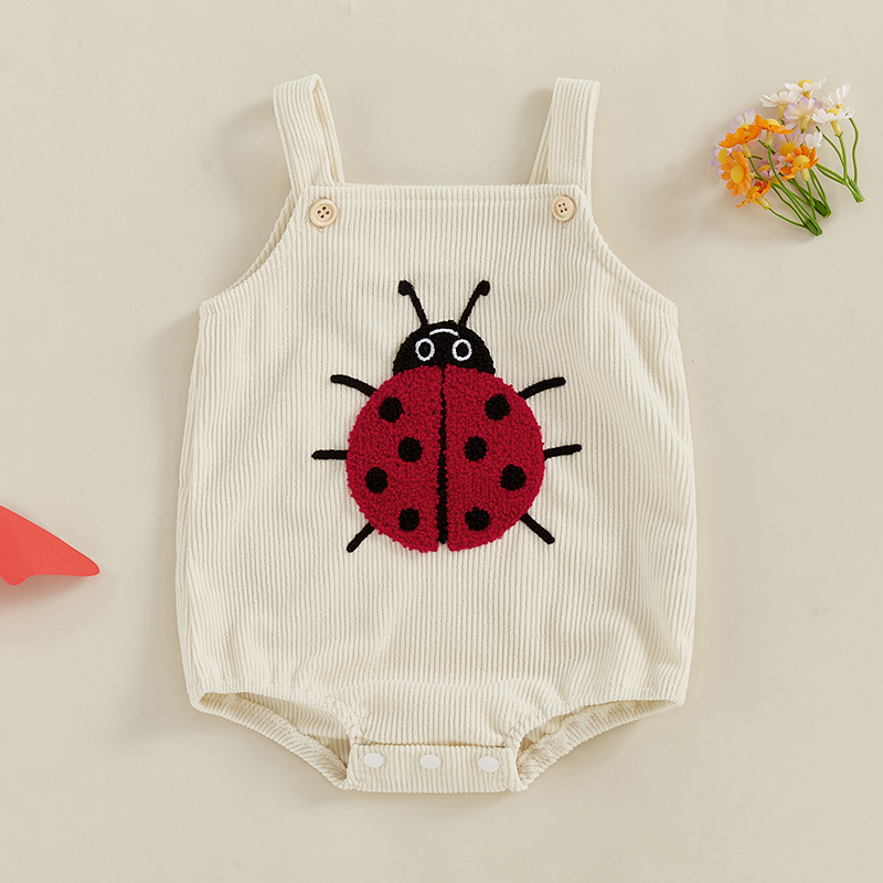 Летний детский комбинезон без  – обзор и цена Embroidery Lady Bug