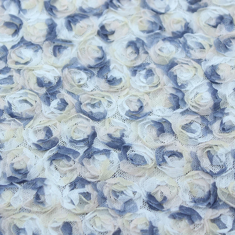 Красочная 3D-ткань с цветочной – обзор и цена Embroidery Rose