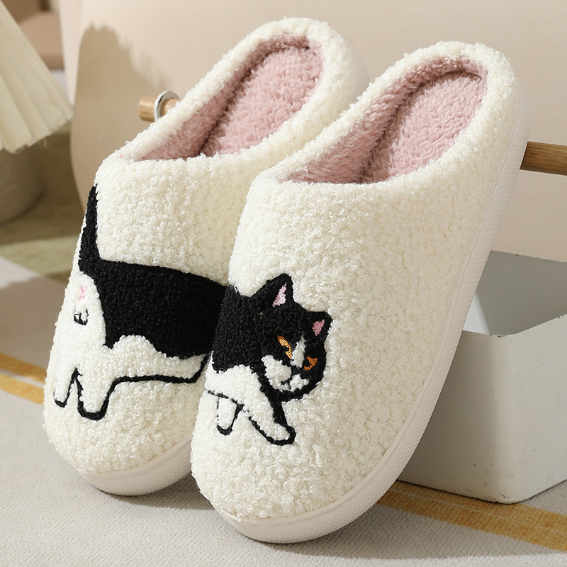 Зимние плюшевые милые домашние – обзор и цена Embroidery Shoes