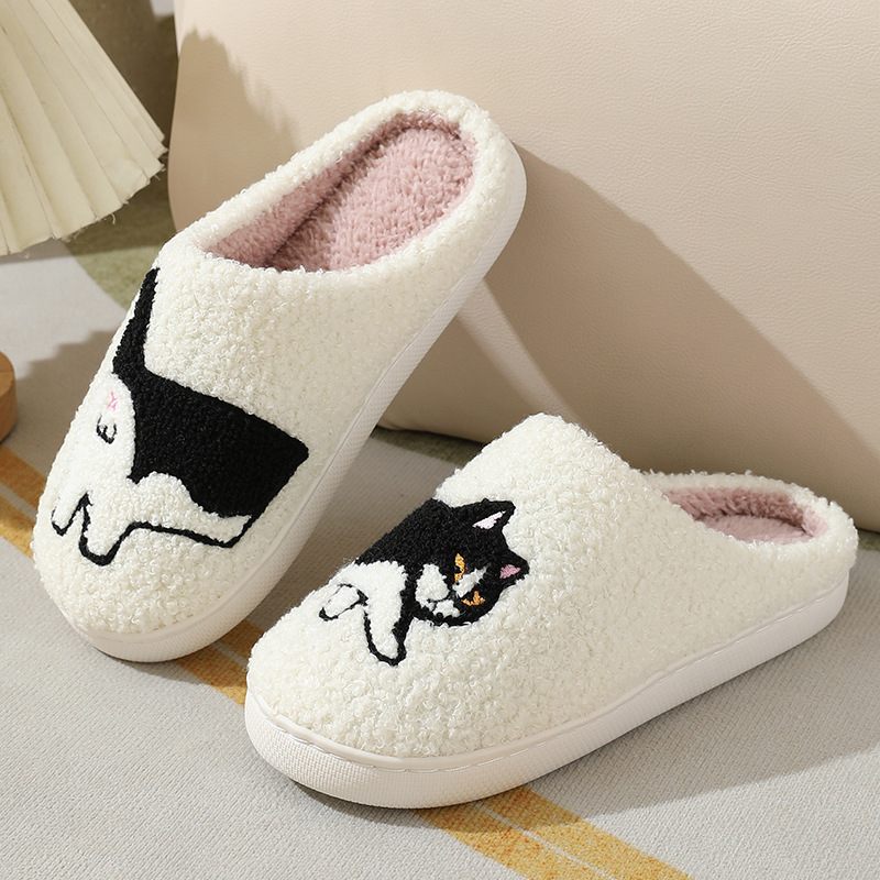 Зимние плюшевые милые домашние – обзор и цена Embroidery Shoes