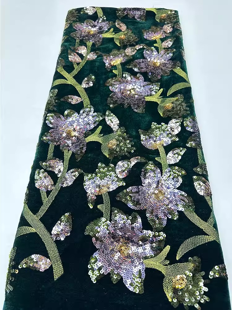 1 ярд винтажной бархатной ткан – обзор и цена Embroidery Beads